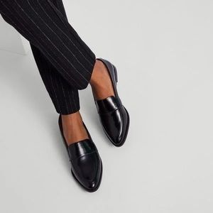 Matt & Nat patent black penny loafers / flats size 8.5/39